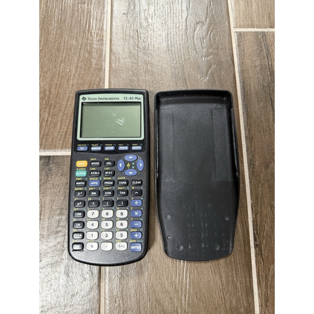 Texas Instruments TI-83 Plus Graphing Calculator with Slip Cover - Black